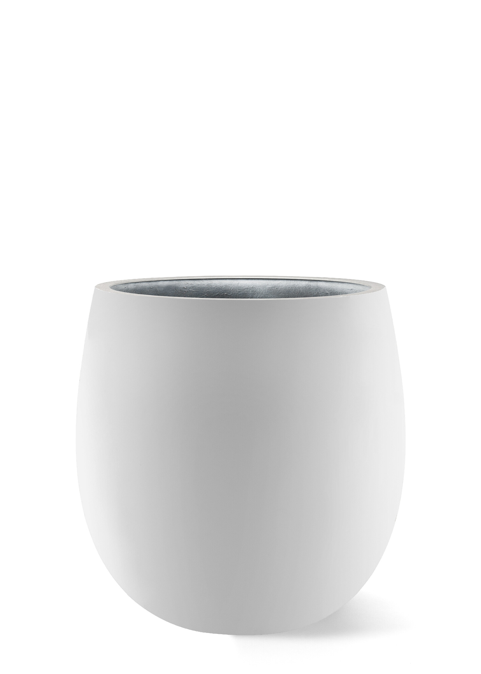 Luca Lifestyle - Argento Pflanzkübel "Argento Balloon" Weiß Matt Rund Fiberglas