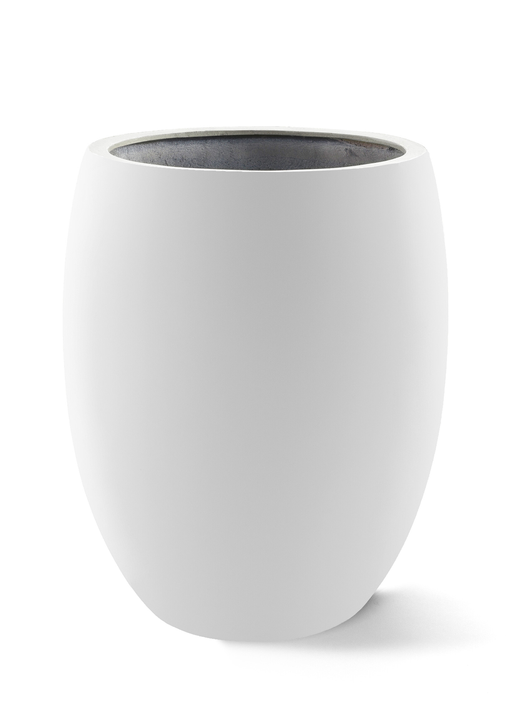 Luca Lifestyle - Argento Pflanzkübel "Argento Tall Balloon" Weiß Matt Rund Fiberglas