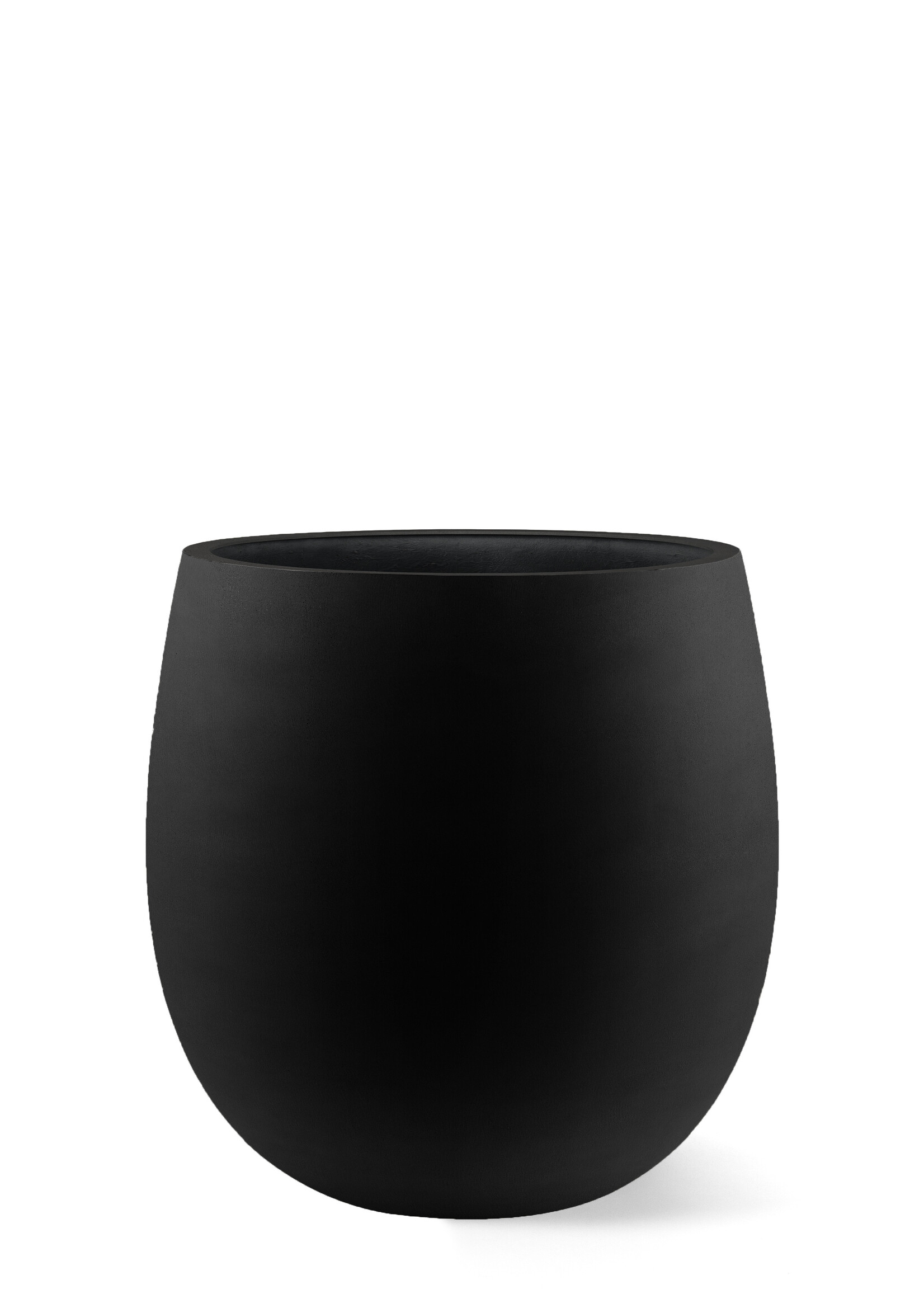 Luca Lifestyle - Argento Pflanzkübel "Argento Balloon" Schwarz Rund Fiberglas
