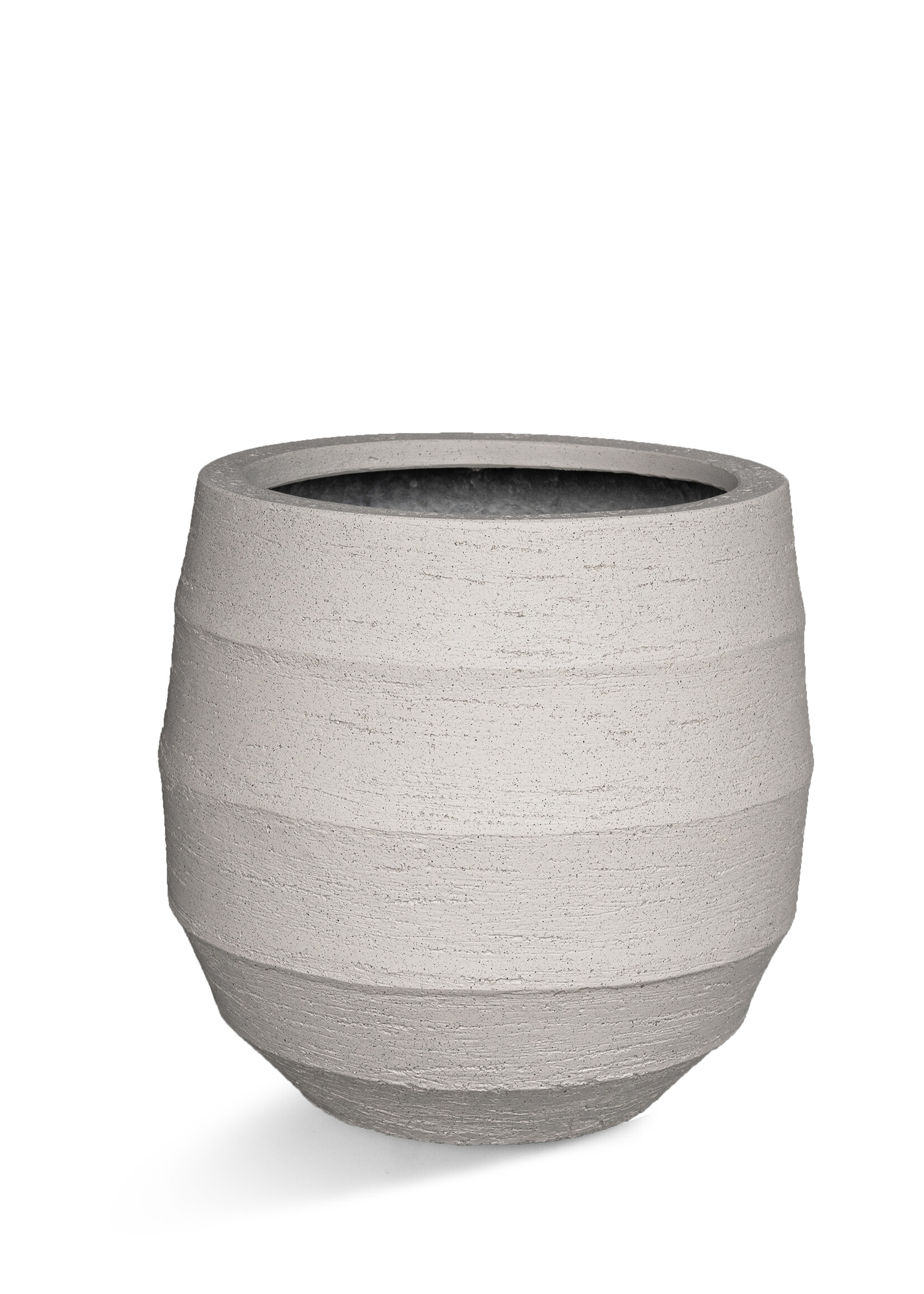 Luca Lifestyle - Bordo Pflanzkübel "Bordo Balloon" Sand Rund Fiberglas