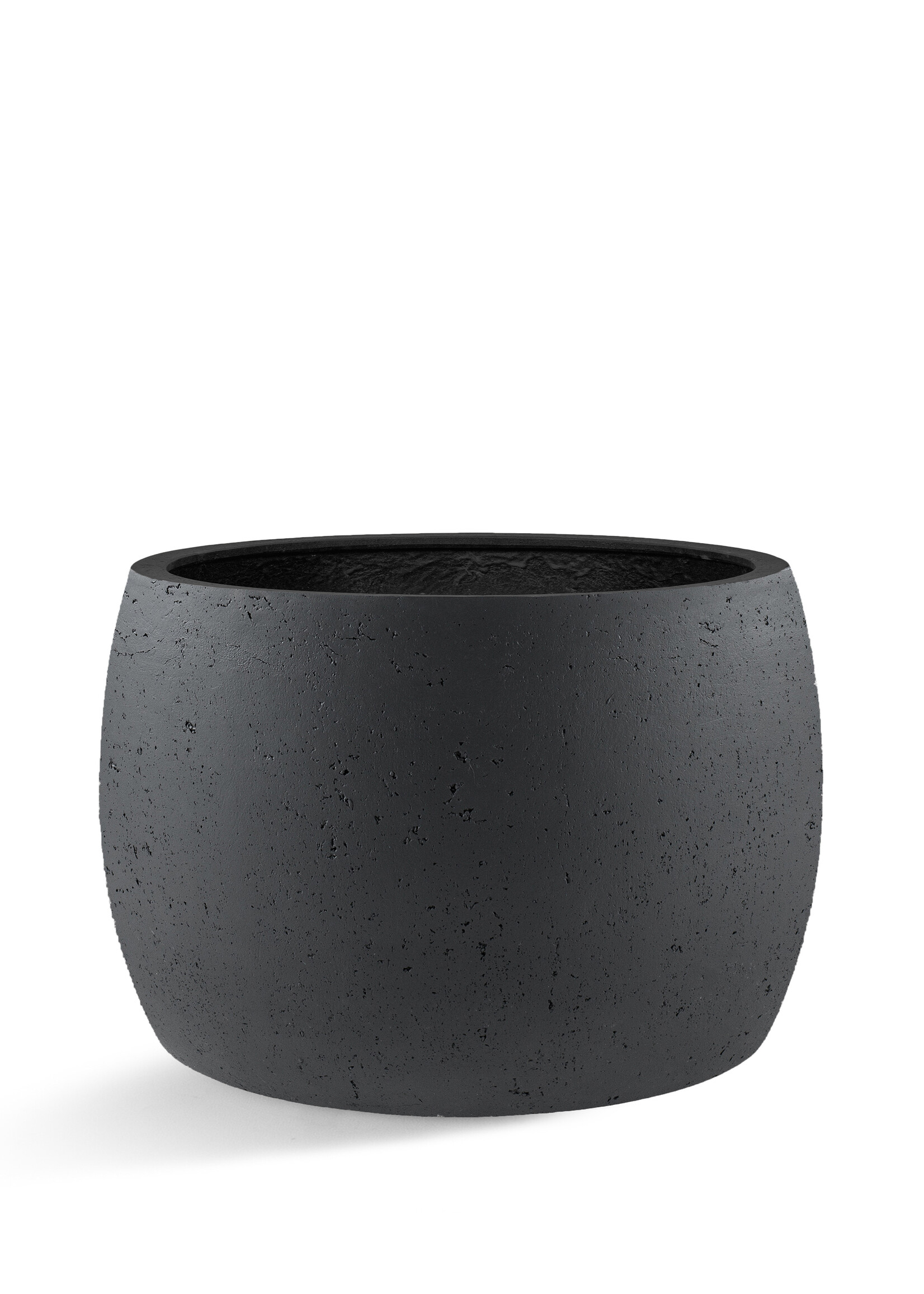 Luca Lifestyle - Grigio Pflanzkübel ''Grigio Modern Bowl'' Anthrazit Rund Fiberglas
