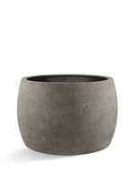 Luca Lifestyle - Grigio Pflanzkübel ''Grigio Modern Bowl'' Grau Rund Fiberglas