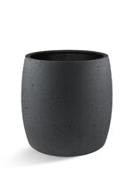 Luca Lifestyle - Grigio Pflanzkübel ''Grigio Modern Pot'' Anthrazit Rund Fiberglas