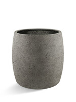 Luca Lifestyle - Grigio Pflanzkübel ''Grigio Modern Pot'' Grau Rund Fiberglas