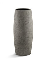 Luca Lifestyle - Grigio Pflanzkübel ''Grigio Modern Vase'' Grau Rund Fiberglas