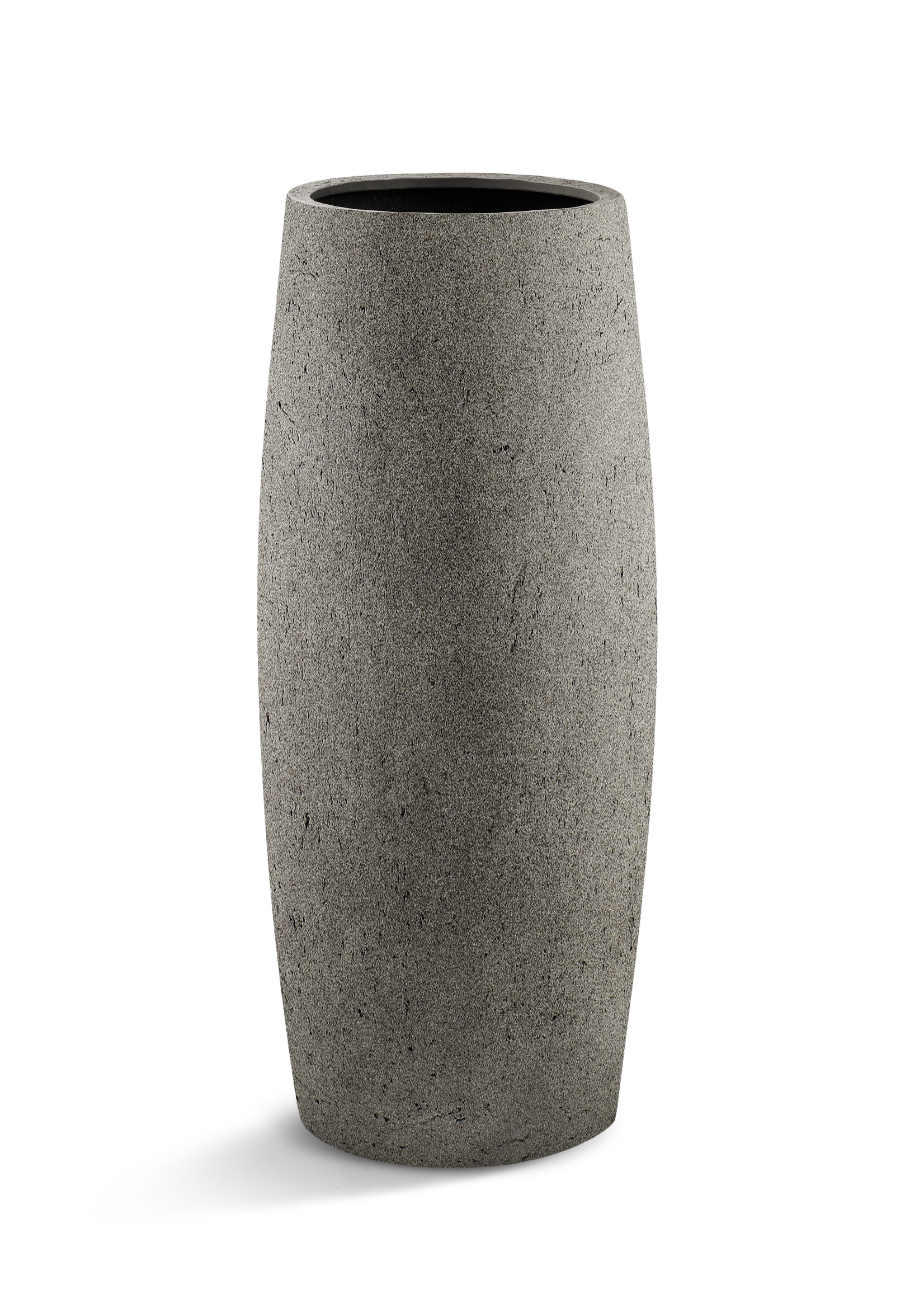 Luca Lifestyle - Grigio Pflanzkübel ''Grigio Modern Vase'' Grau Rund Fiberglas