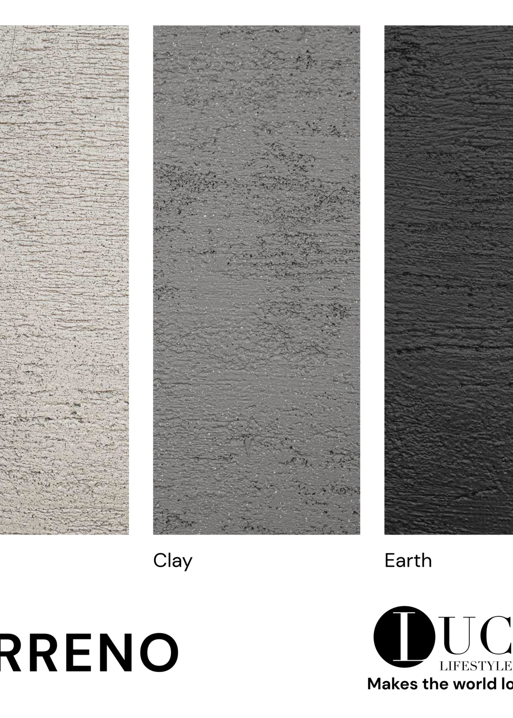 Luca Lifestyle - Terreno Raumteiler ''Terreno Divider'' Clay Rechteckig Fiberglas