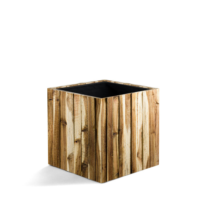 Pflanzkübel "Marrone Acacia Cube" Acacia Holz