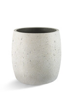 Luca Lifestyle - Grigio Pflanzkübel ''Grigio Modern Pot'' Creme Weiß Rund Fiberglas