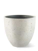Luca Lifestyle - Grigio Pflanzkübel ''Grigio Egg Pot'' Creme Weiß Rund Fiberglas