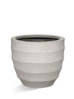 Luca Lifestyle - Bordo Pflanzkübel "Bordo New Egg Pot" Sand Rund Fiberglas