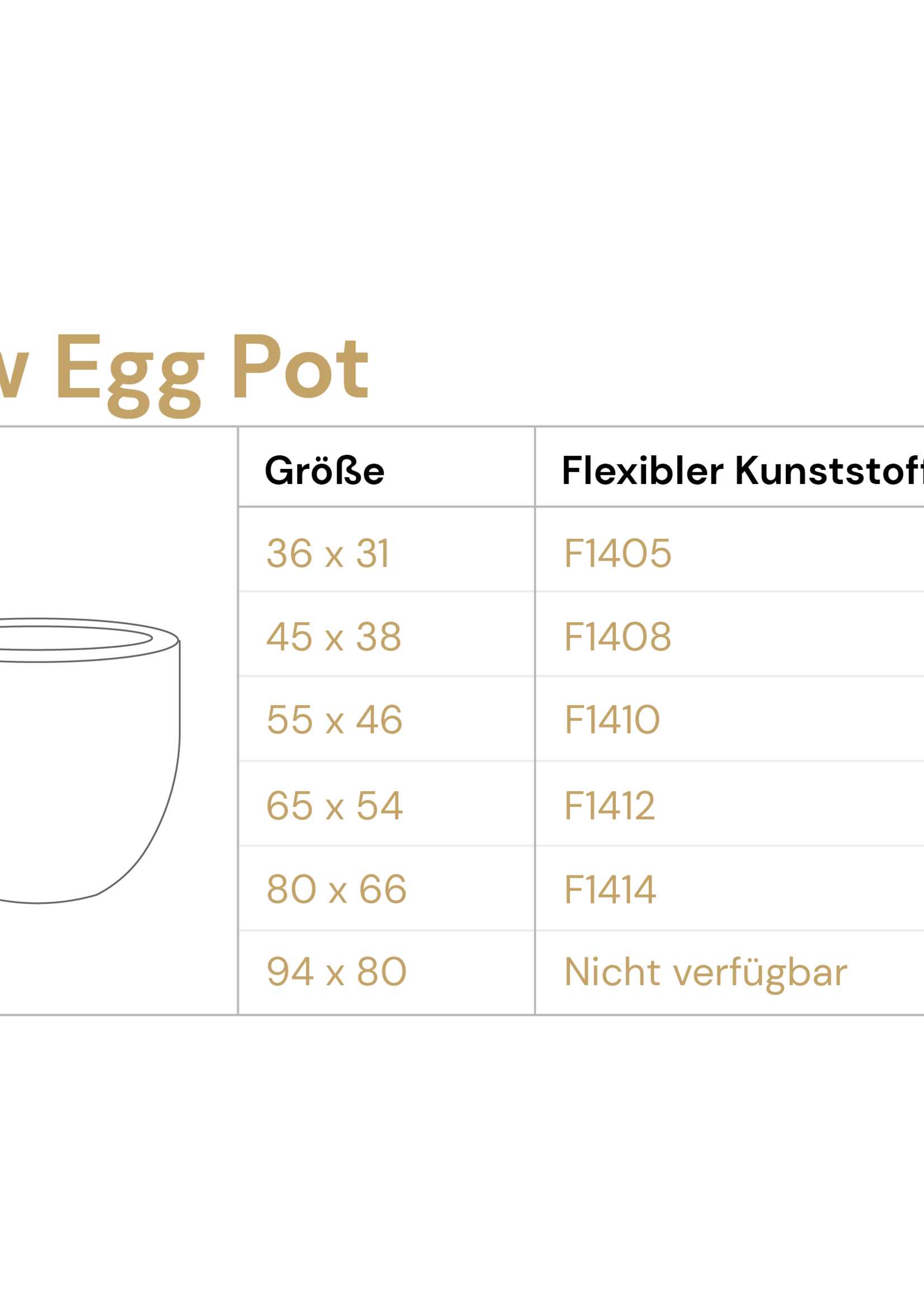 Luca Lifestyle - Argento Pflanzkübel "Argento New Egg Pot" Weiß Matt Rund Fiberglas