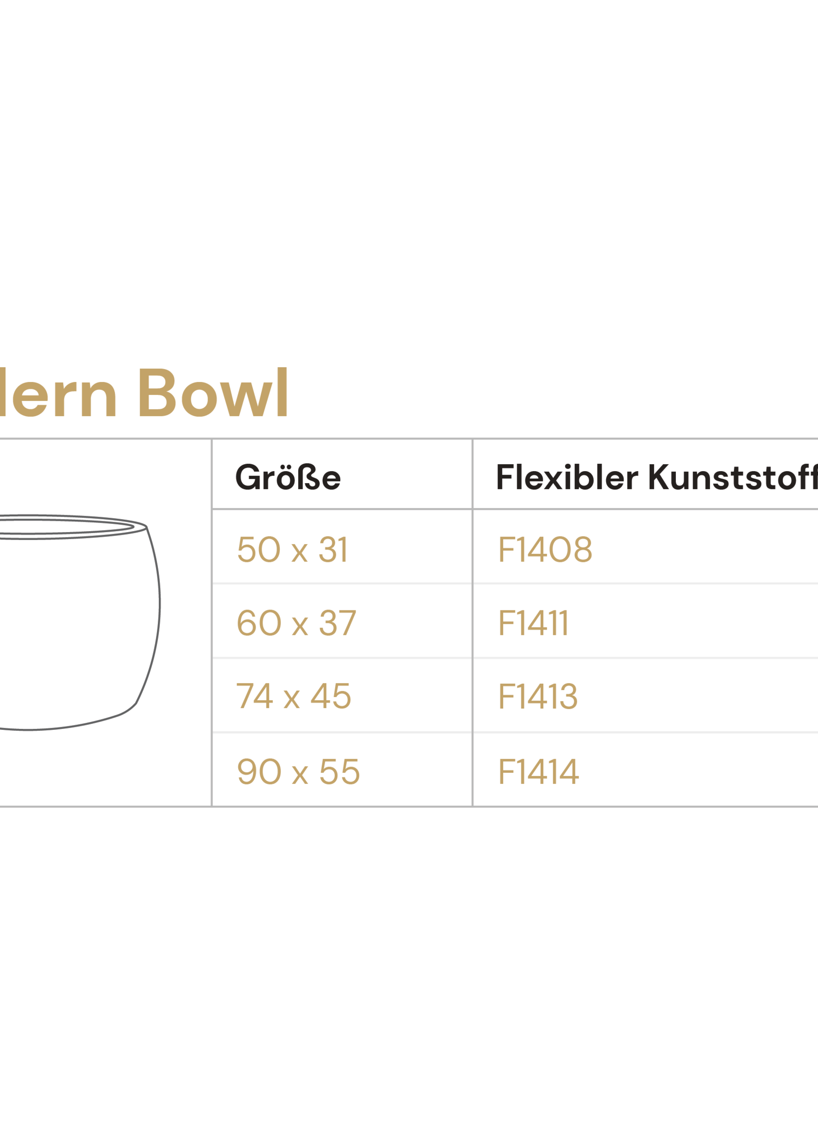 Luca Lifestyle - Grigio Pflanzkübel ''Grigio Modern Bowl'' Creme Weiß Rund Fiberglas
