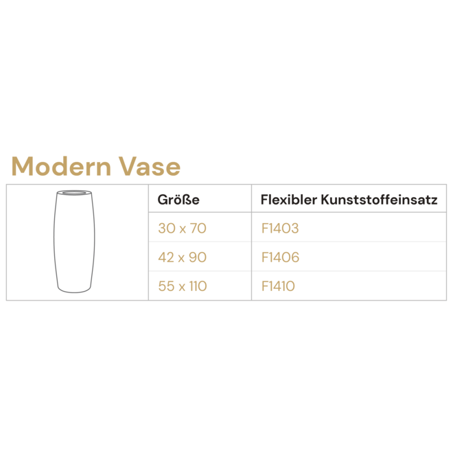 Pflanzkübel ''Grigio Modern Vase'' Anthrazit Rund Fiberglas