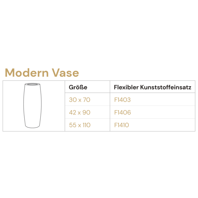 Pflanzkübel ''Grigio Modern Vase'' Grau Rund Fiberglas