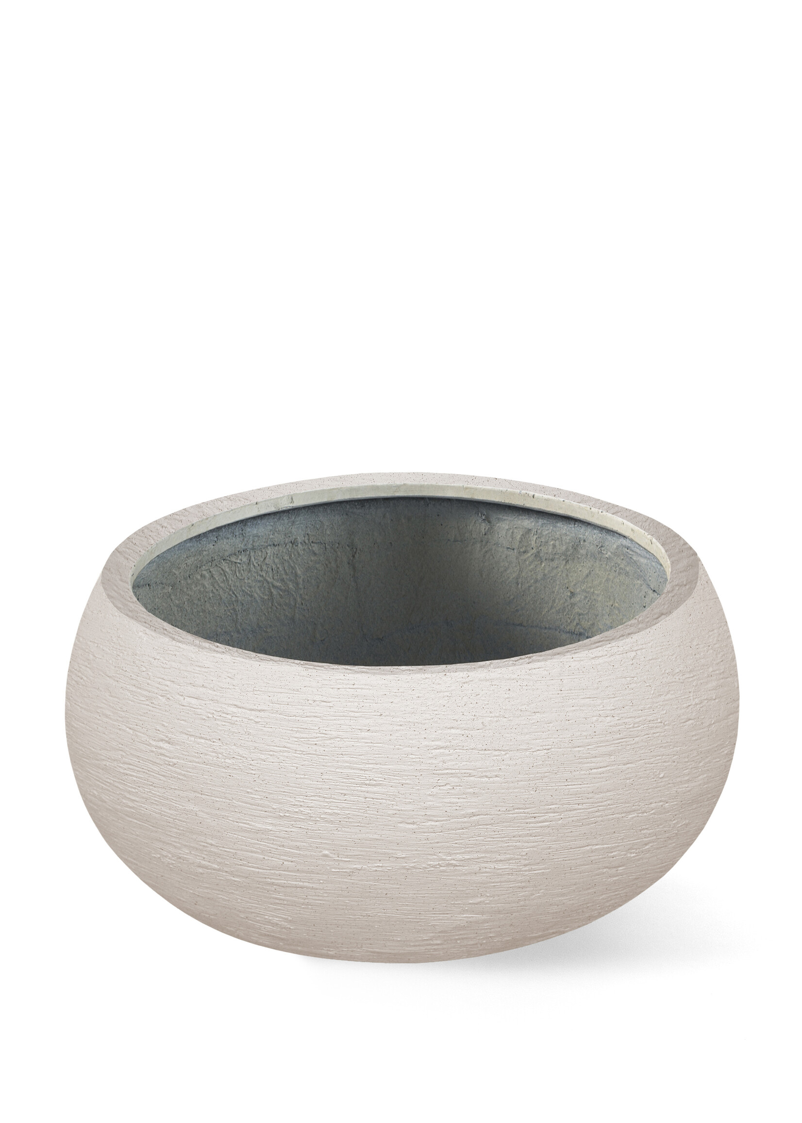 Luca Lifestyle - Terreno Pflanzkübel "Terreno Low Balloon" Sand Rund Fiberglas