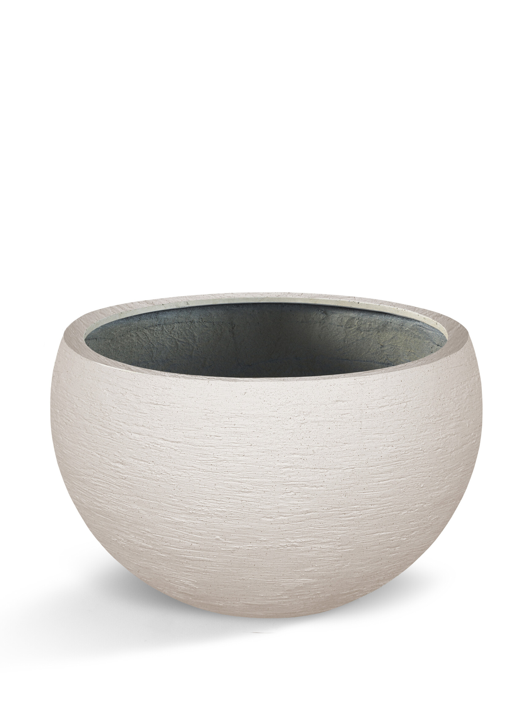 Luca Lifestyle - Terreno Pflanzkübel "Terreno Elena" Sand Rund Fiberglas