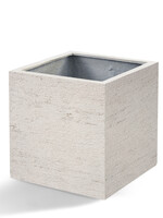 Luca Lifestyle - Terreno Pflanzkübel ''Terreno Cube'' Sand Quadratisch Fiberglas