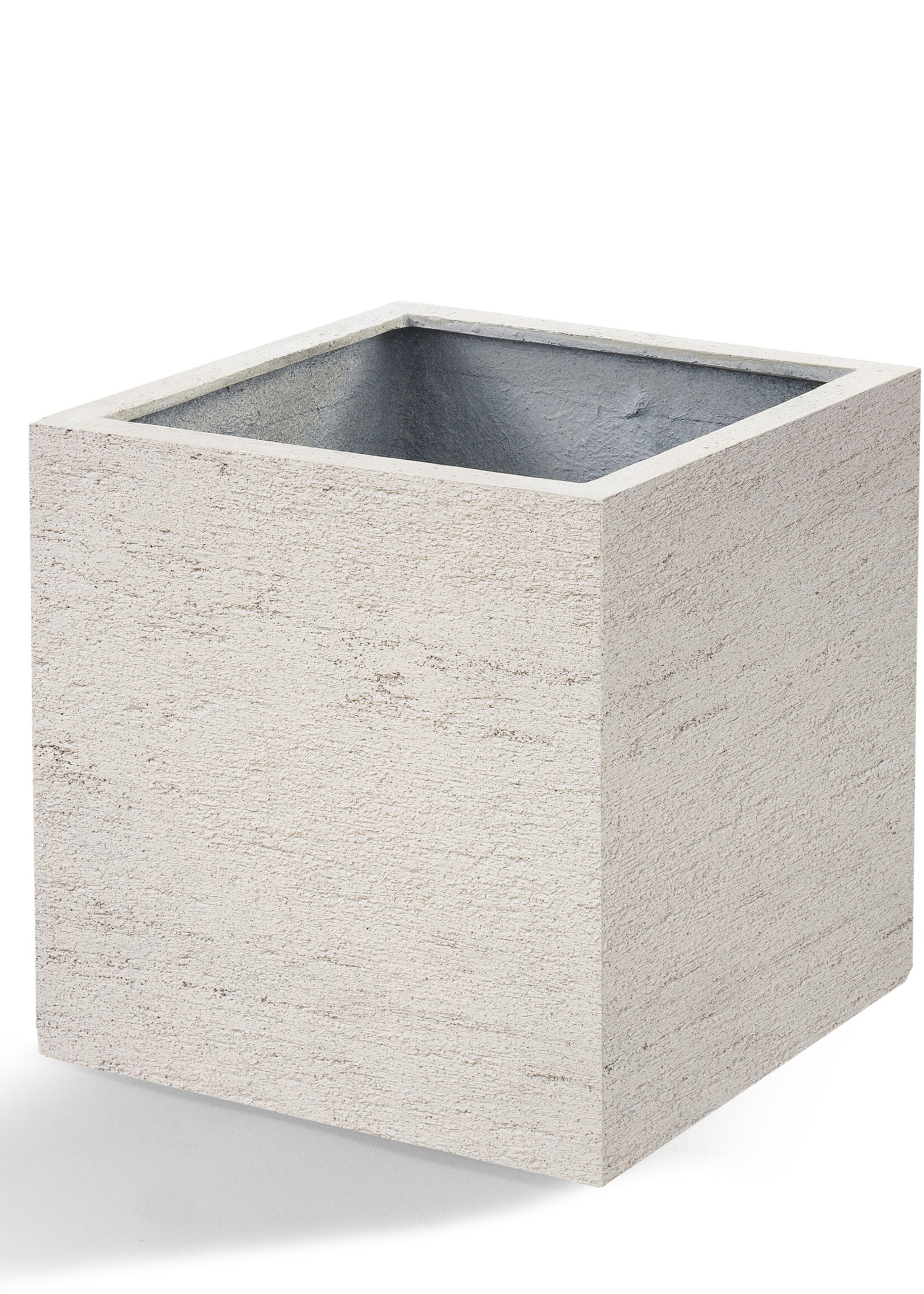 Luca Lifestyle - Terreno Pflanzkübel ''Terreno Cube'' Sand Quadratisch Fiberglas
