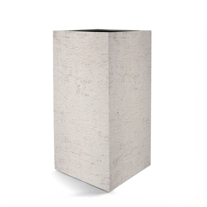 Pflanzkübel ''Terreno High Cube'' Sand Quadratisch Fiberglas