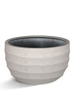 Luca Lifestyle - Bordo Pflanzkübel "Bordo New Egg Pot Low" Sand Rund Fiberglas