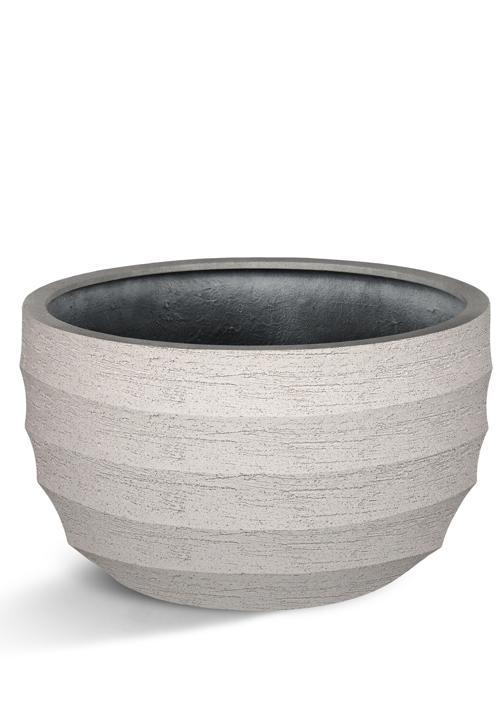 Luca Lifestyle - Bordo Pflanzkübel "Bordo New Egg Pot Low" Sand Rund Fiberglas