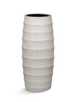 Luca Lifestyle - Bordo Pflanzkübel "Bordo Modern Vase" Sand Rund Fiberglas