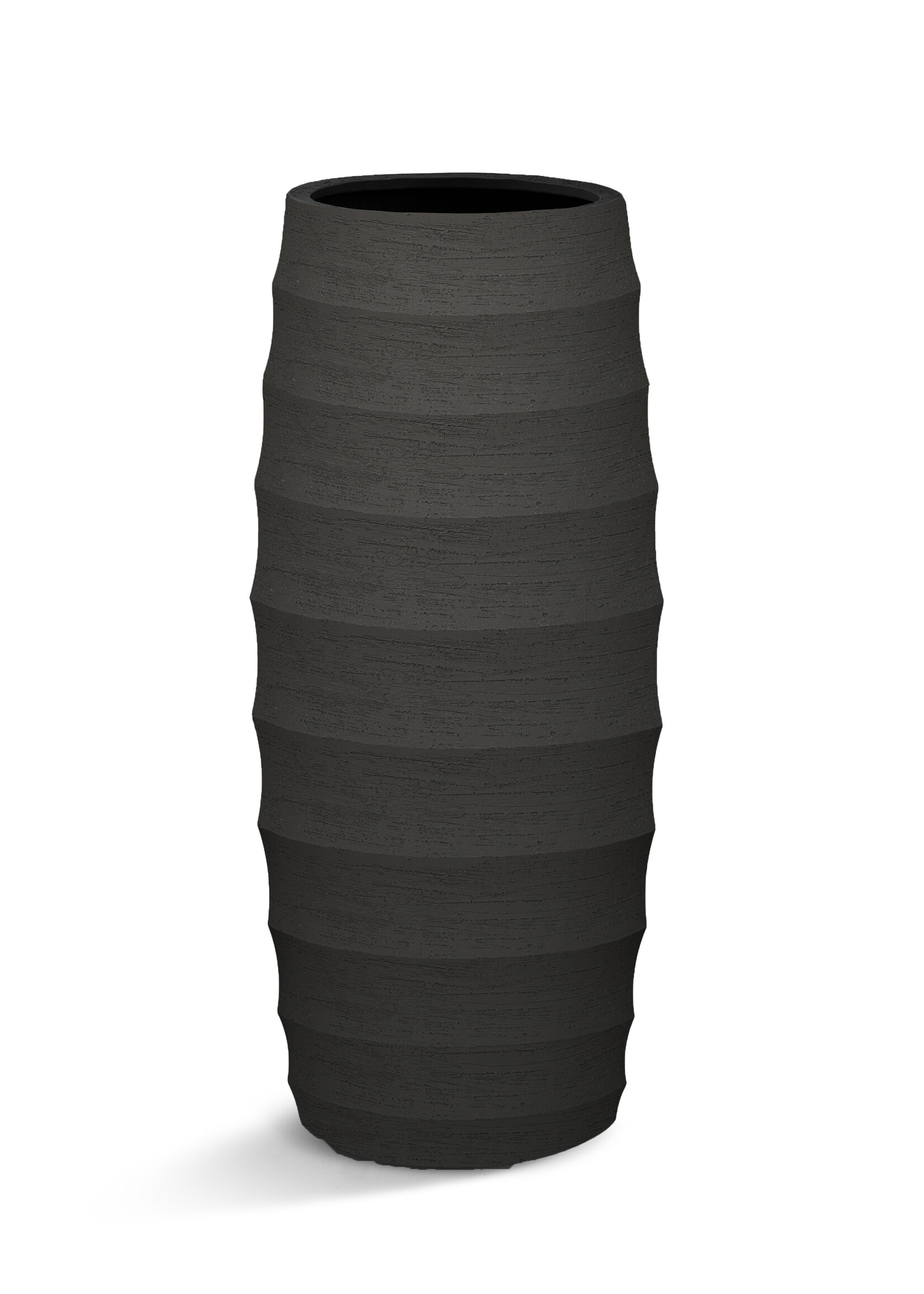 Luca Lifestyle - Bordo Pflanzkübel "Bordo Modern Vase" Earth Rund Fiberglas