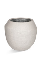 Luca Lifestyle - Ruvido Pflanzkübel "Ruvido Combi" Sand Rund Fiberglas