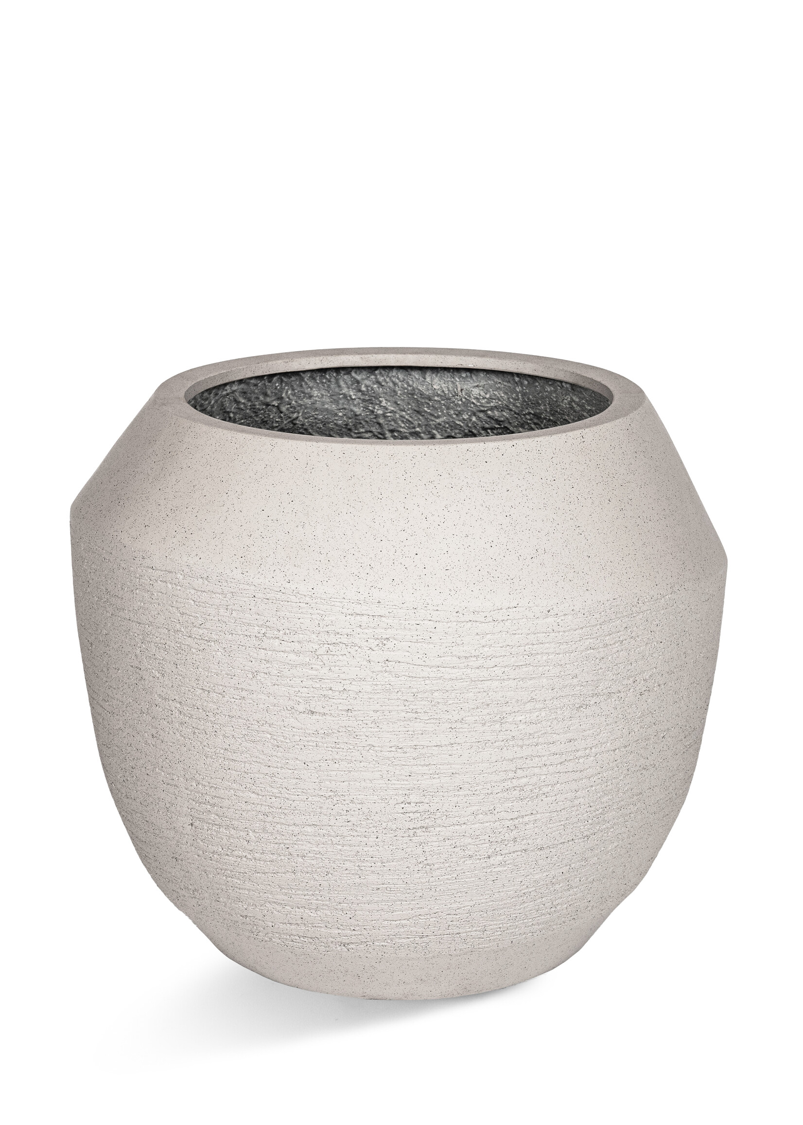 Luca Lifestyle - Ruvido Pflanzkübel "Ruvido Combi" Sand Rund Fiberglas