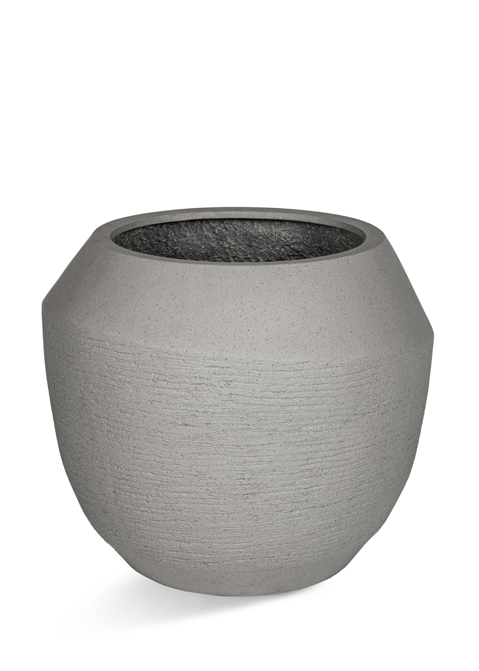 Luca Lifestyle - Ruvido Pflanzkübel "Ruvido Combi" Clay Rund Fiberglas