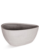 Luca Lifestyle - Ruvido Pflanzkübel "Ruvido Organic Low" Sand Rund Fiberglas