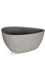 Luca Lifestyle - Ruvido Pflanzkübel "Ruvido Organic Low" Clay Rund Fiberglas