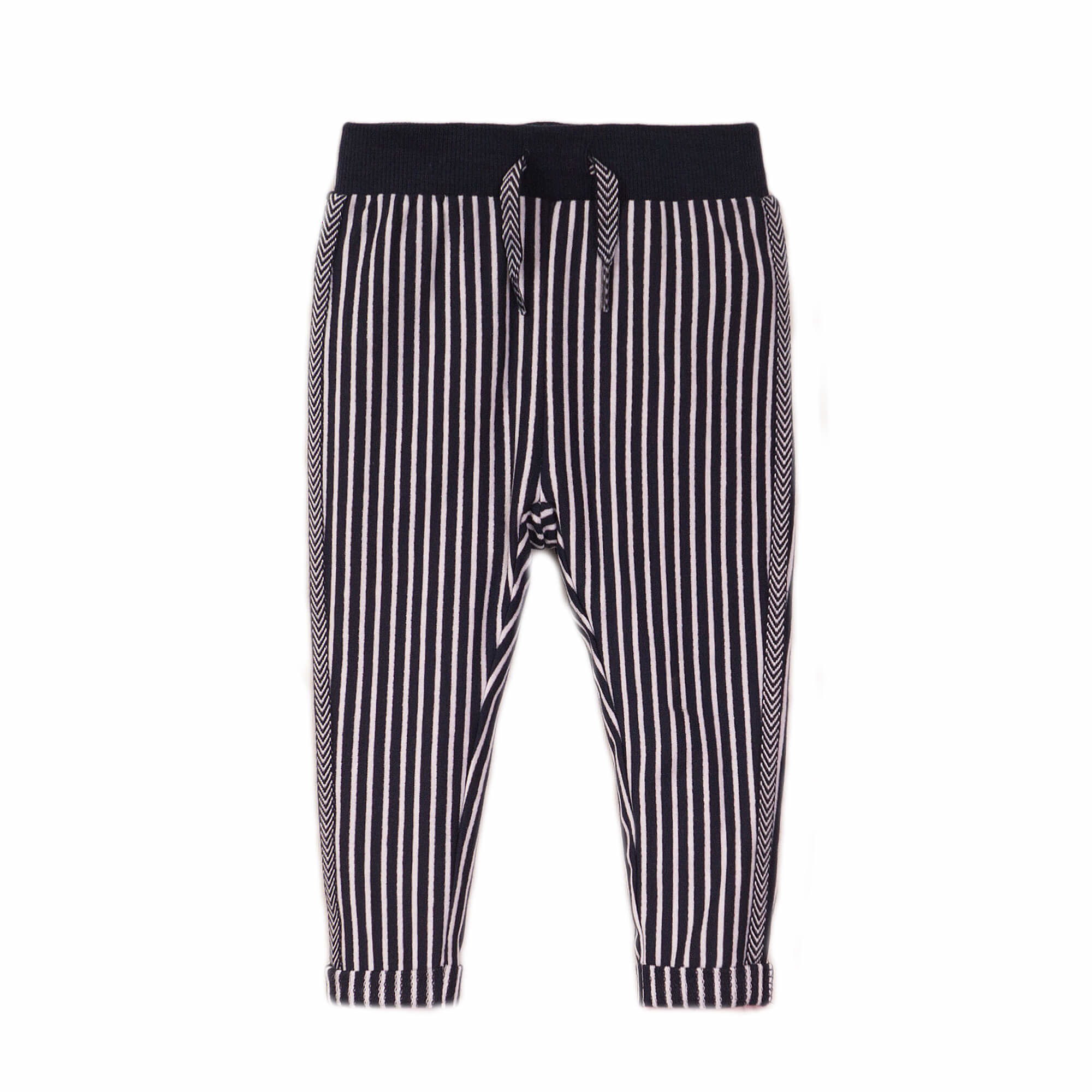 Girls Trousers - Navy + stripe - E38325-35