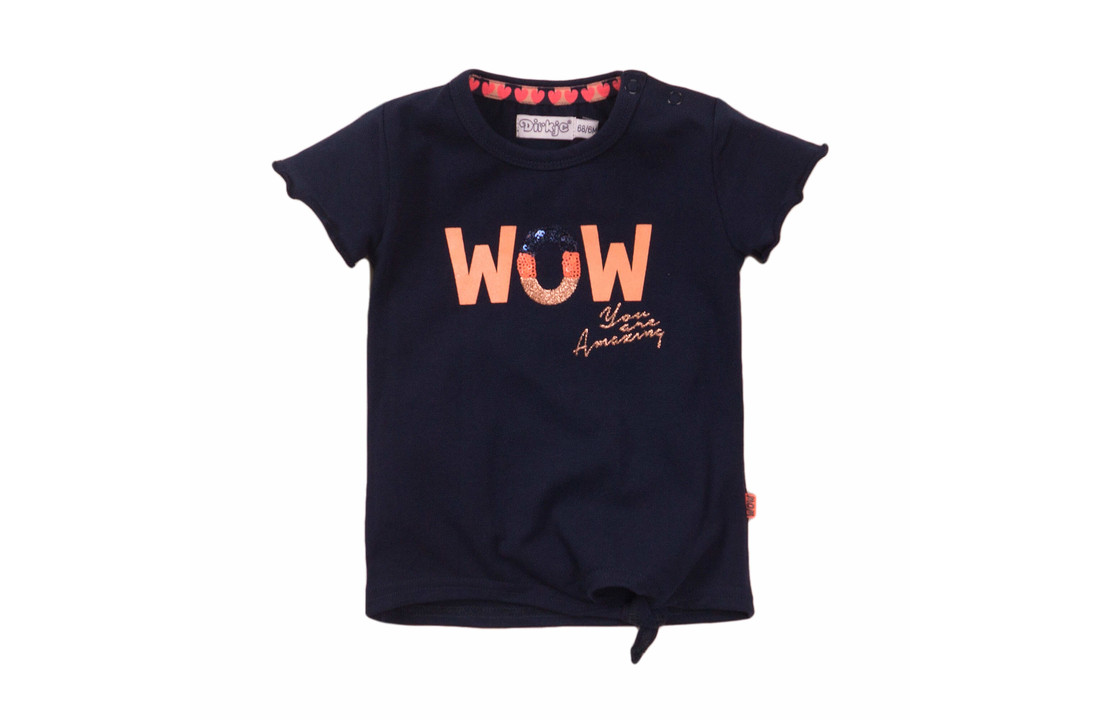 Girls T-shirt ss - Navy - E38372-35
