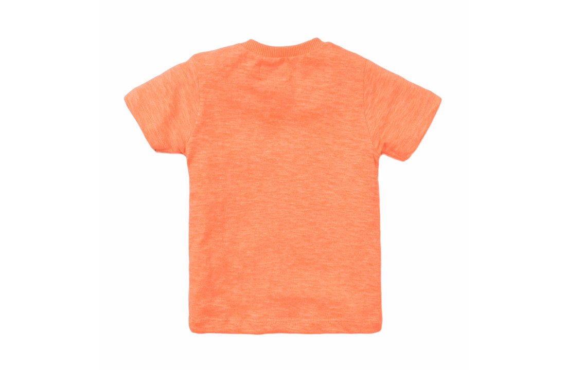 Boys T-shirt ss - Neon coral - E38624-35