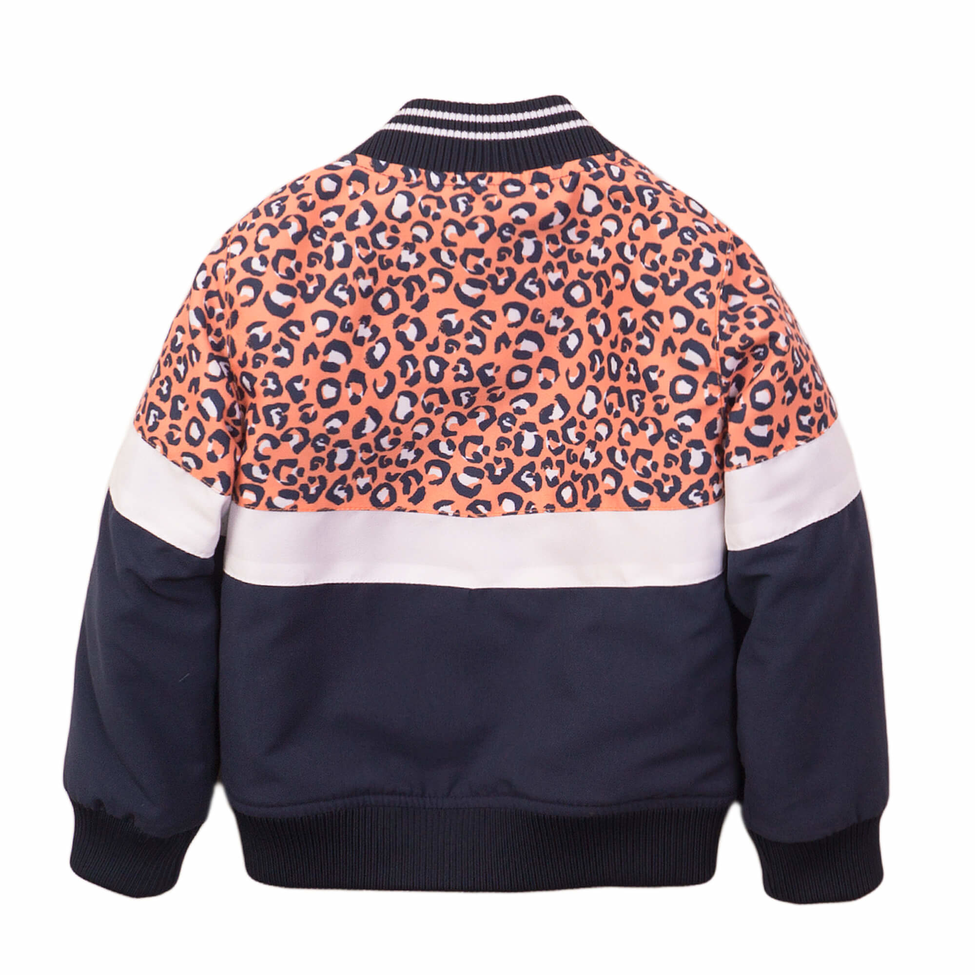 Girls Jacket - Navy + orange - E38957-37