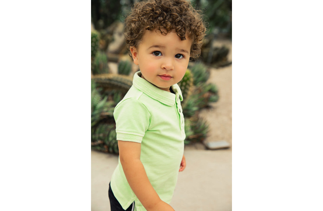 Boys Polo ss - Faded neon green - E38853-37