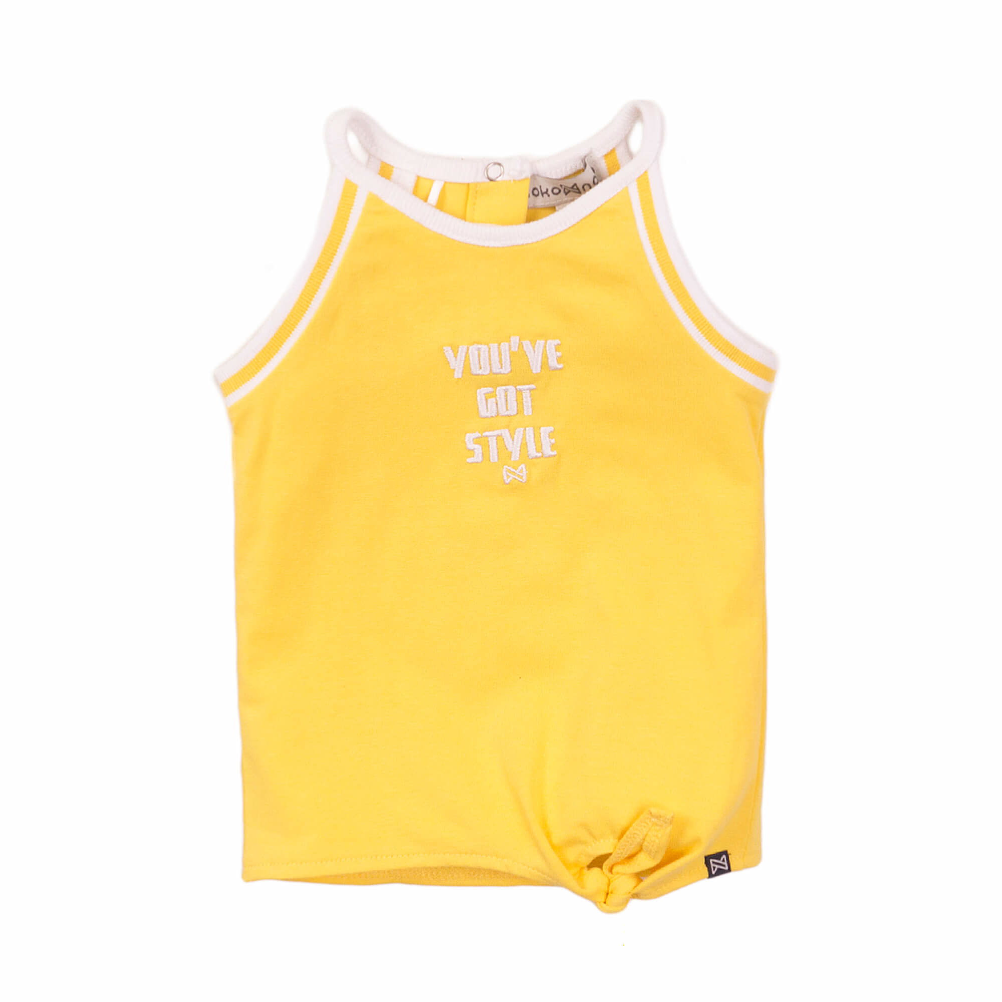 Girls T-shirt sleeveless - Yellow - E38935-37