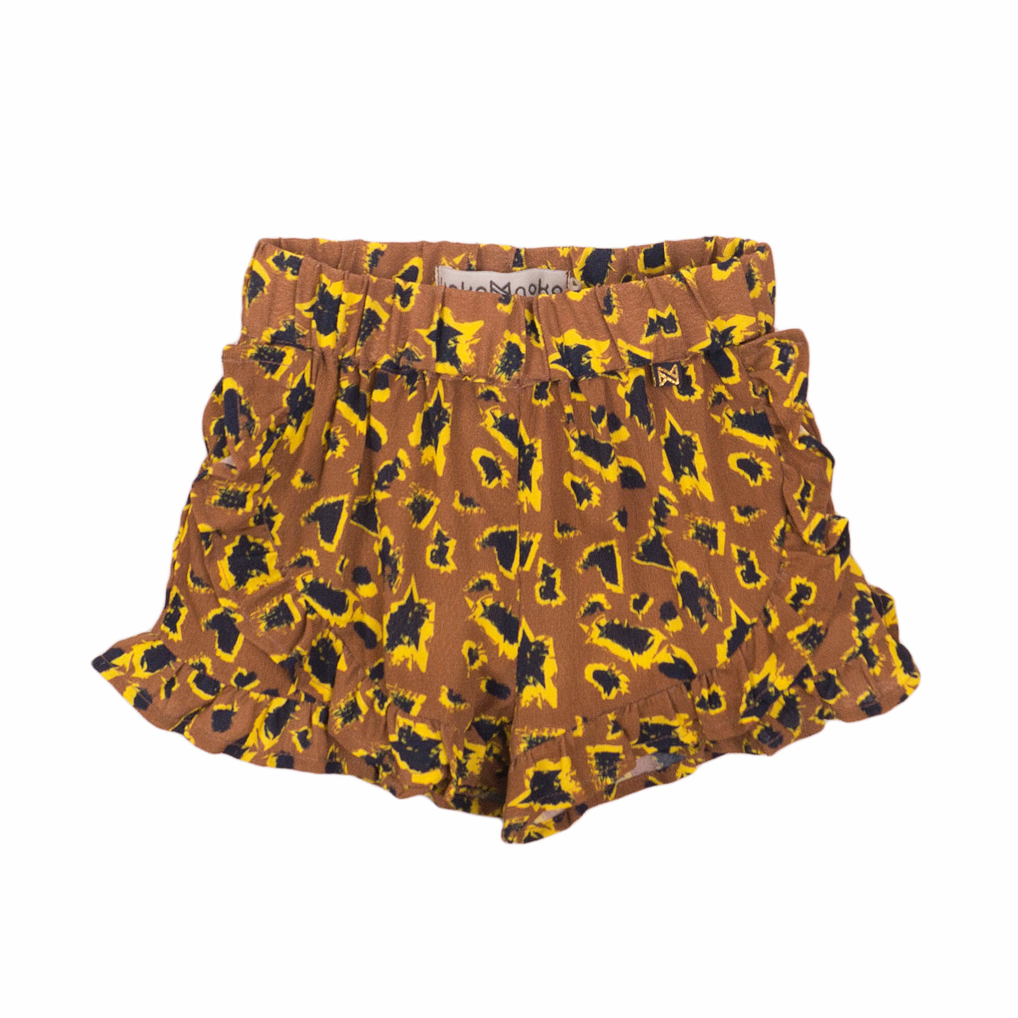 Girls Shorts - Camel + aop - E38941-37