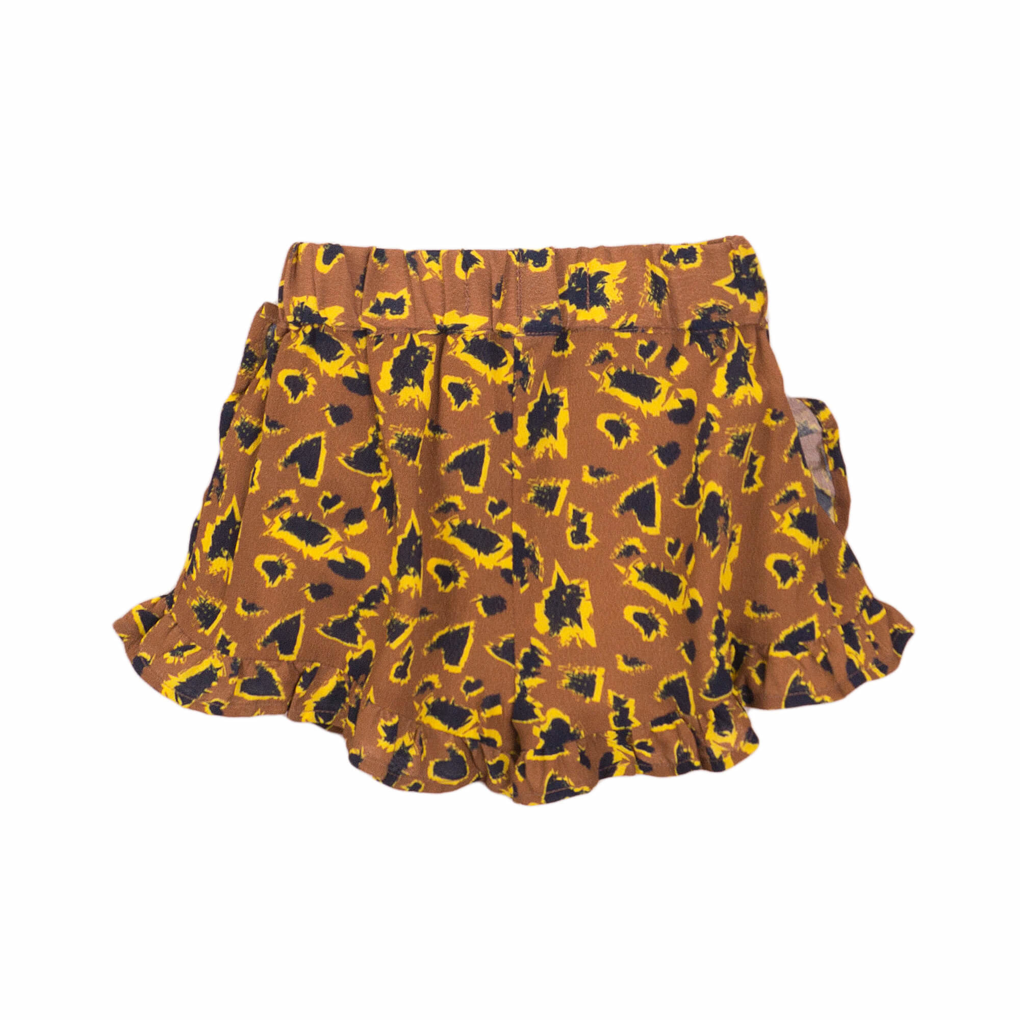 Girls Shorts - Camel + aop - E38941-37