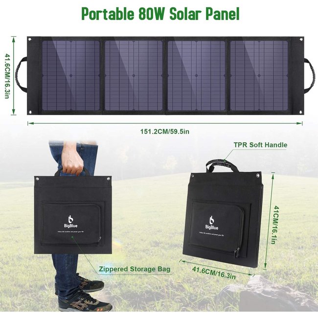 BigBlue 80W Panneau Solaire