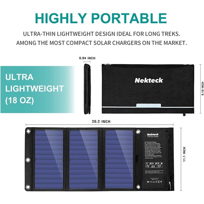 Nekteck 21W Solar Charger