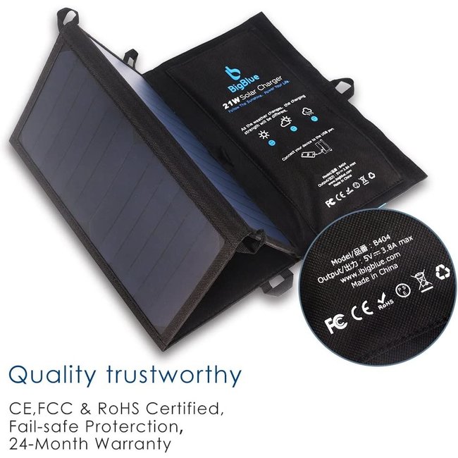 BigBlue 21W Solar Charger