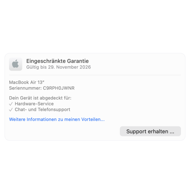 Apple MacBook Air 13" (Early 2025), Apple M4