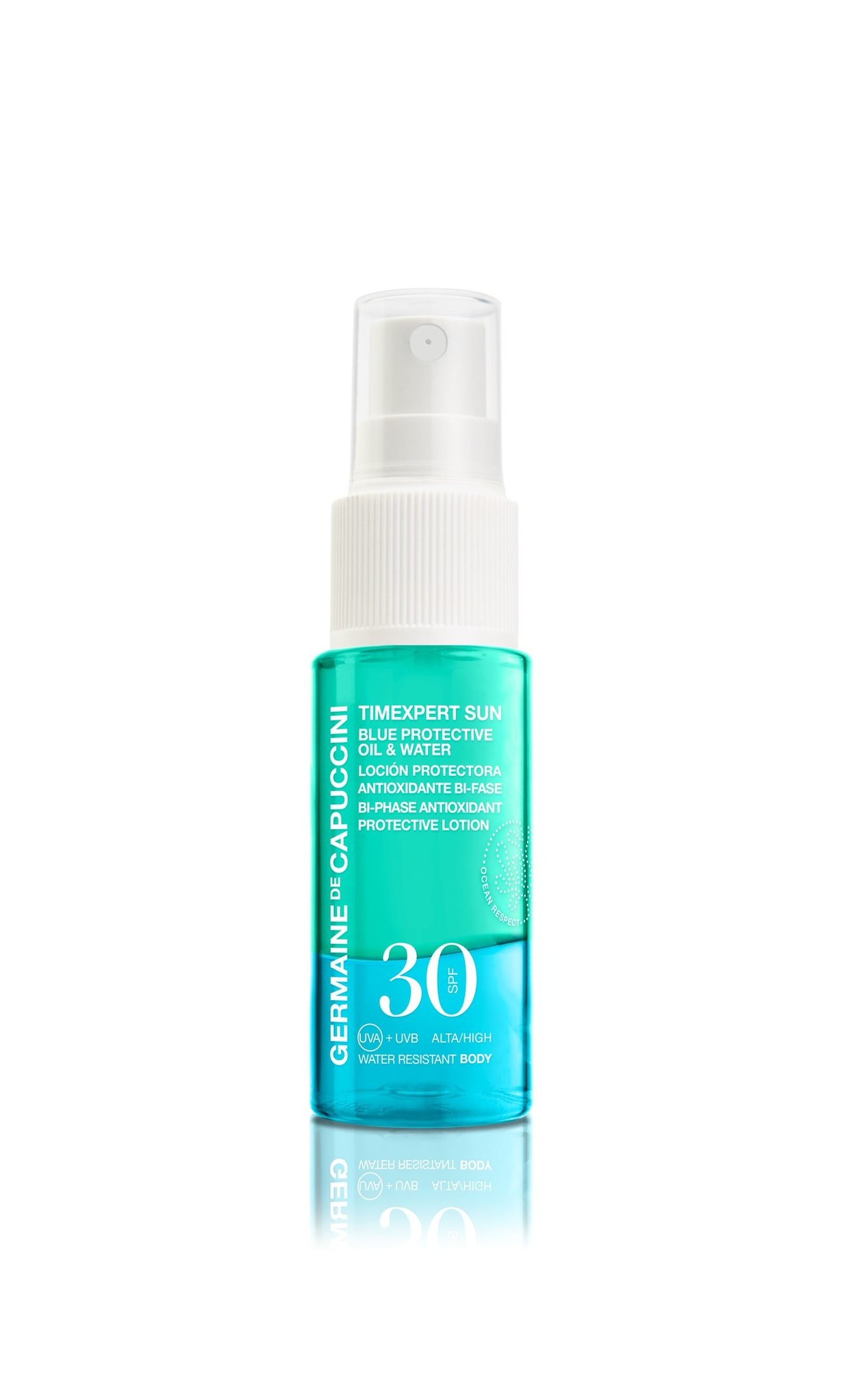 SPF30 Oil & Water Blue Protective Spray | Timexpert Sun Mini