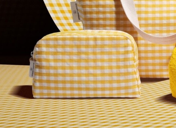 Checkered Kosmetiktasche