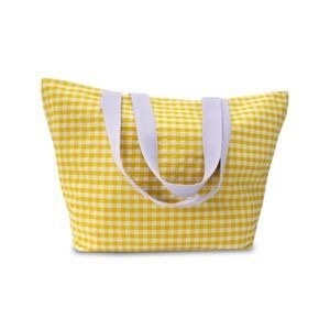 sac de plage à carreaux