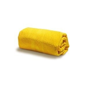 Serviette de plage jaune d'été
