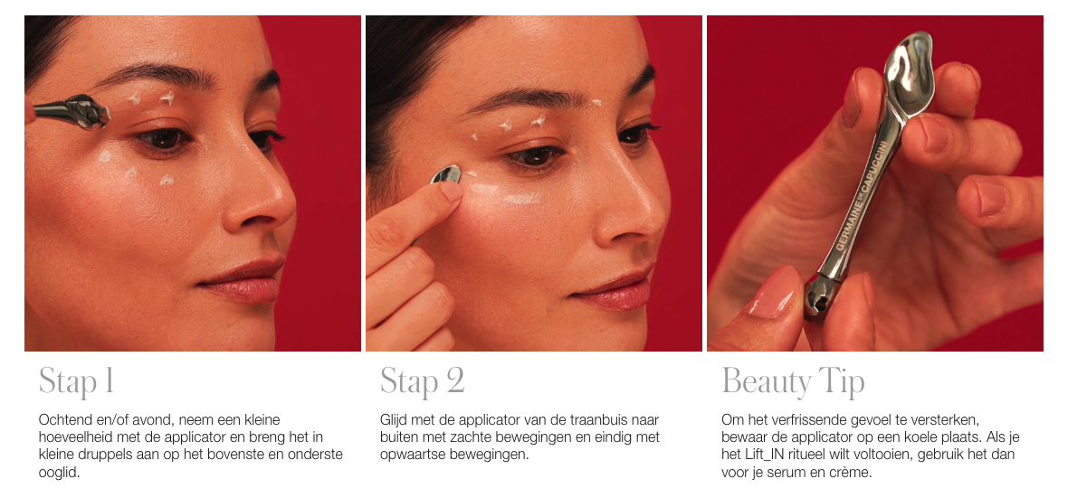 instructie gebruik massage applicator lift in germaine de capuccini